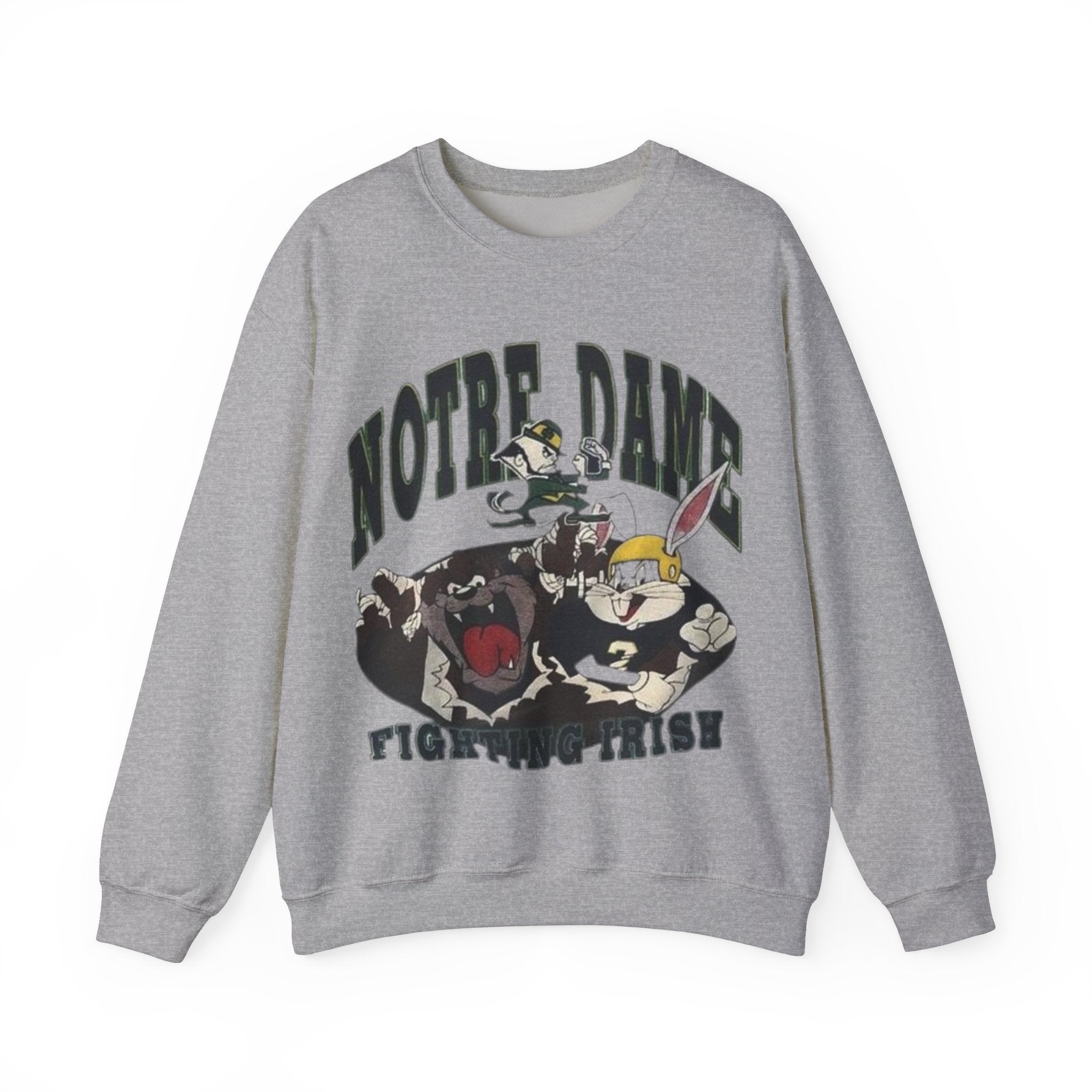 Notre Dame Looney Tunes Sweatshirt gray