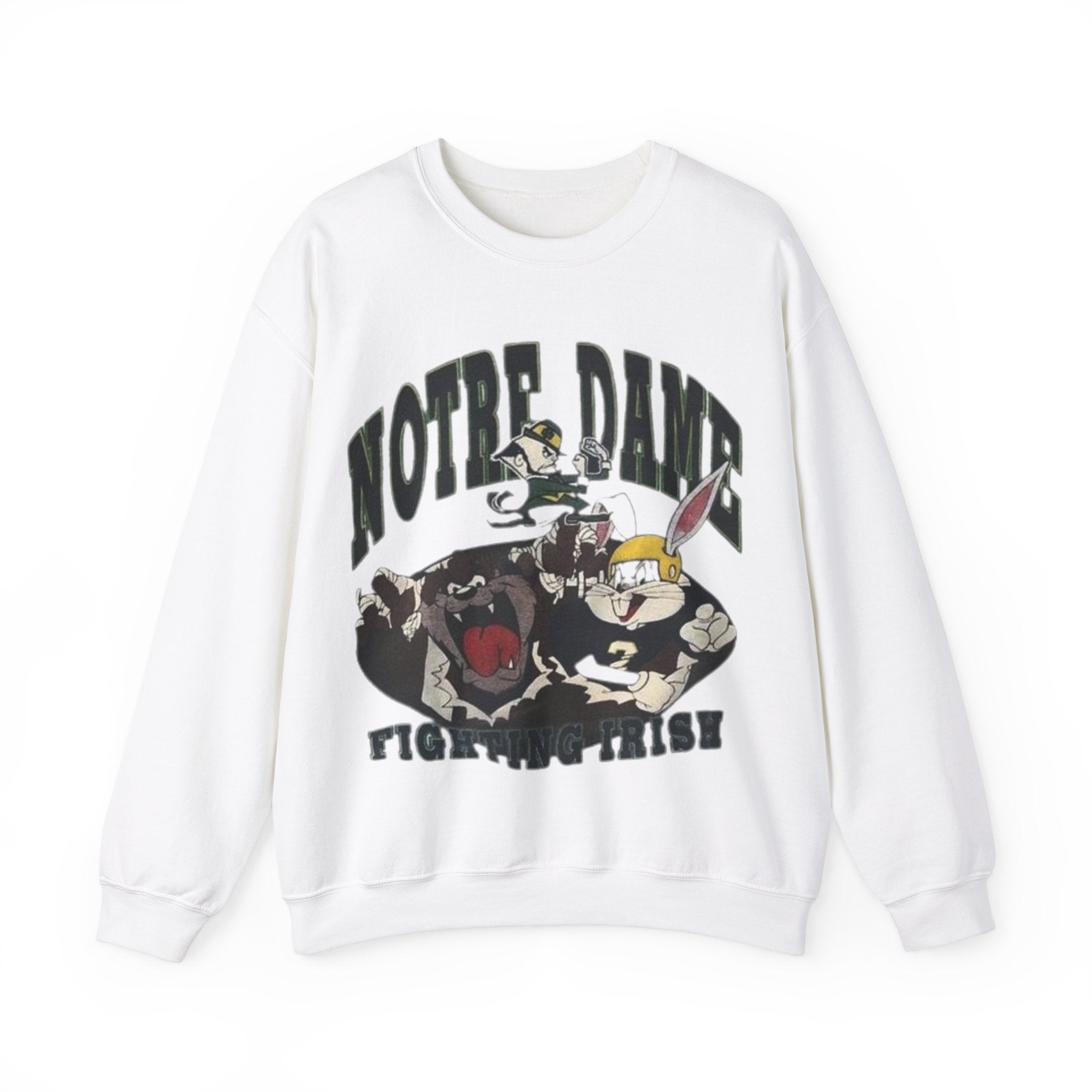 Notre Dame Looney Tunes Sweatshirt white