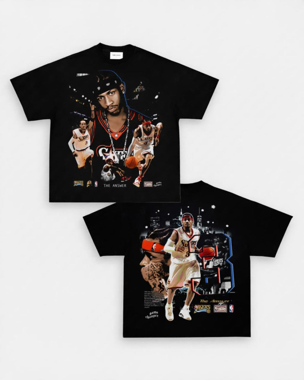 VOTY allen iverson basketball legend inspired graphic t-shirt