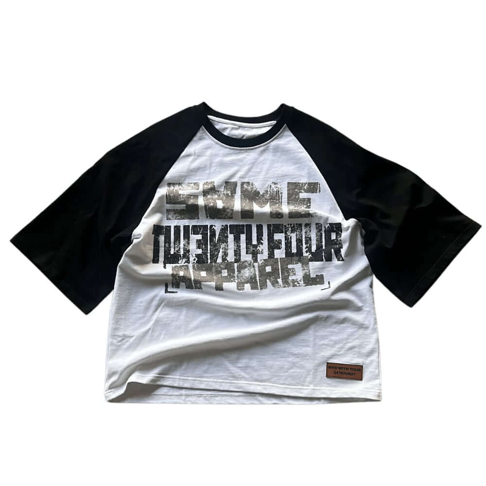 "Baseball Tee" (Black/white) - VOTYSame24Hours