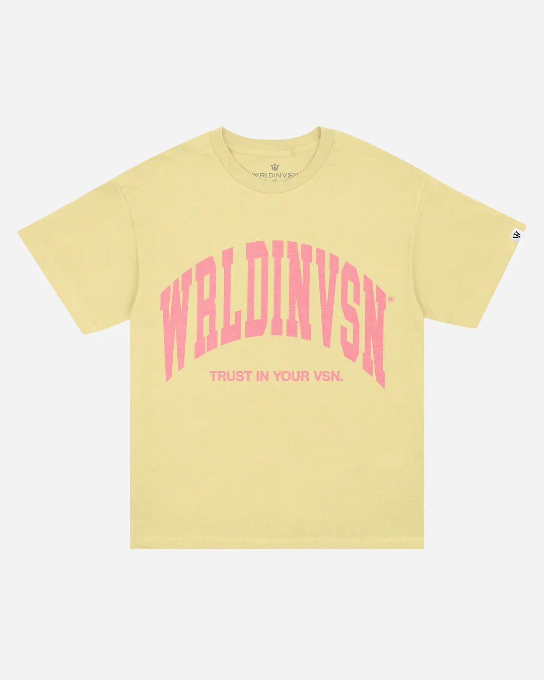 “Big Arch” Tee (Yellow/Pink) - VOTYWRLDINVSN