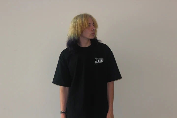 "BLACK DIVINO STUDIOS DOTTED" T-Shirt - VOTYDivino