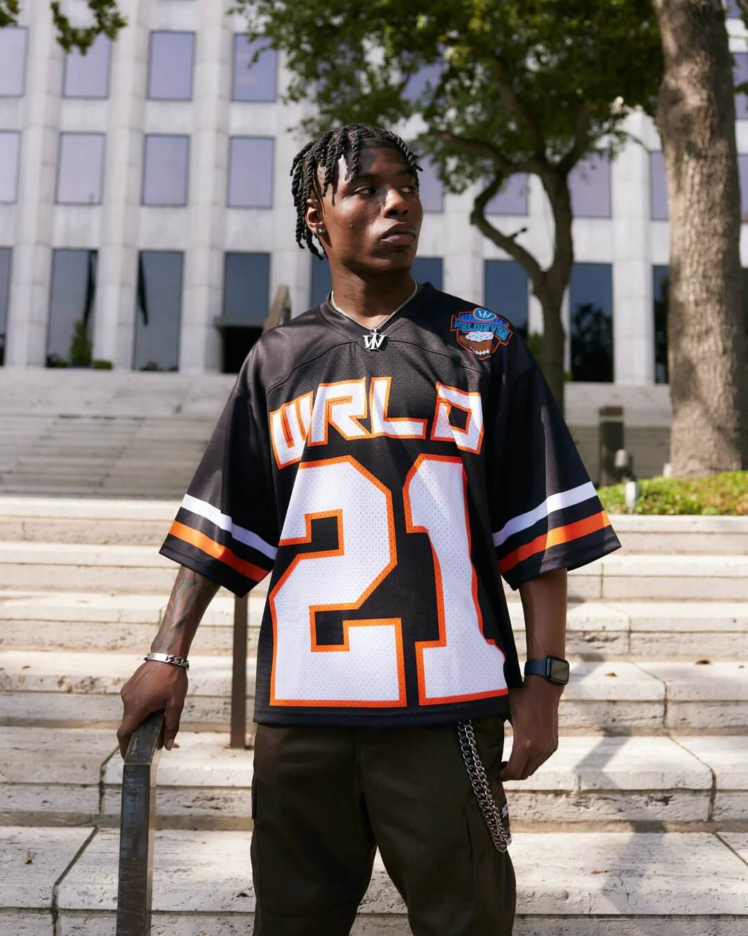 "Tropical Bowl” Jersey (Black/Orange) - VOTYWRLDINVSN