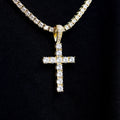 Diamond Cross in Yellow Gold