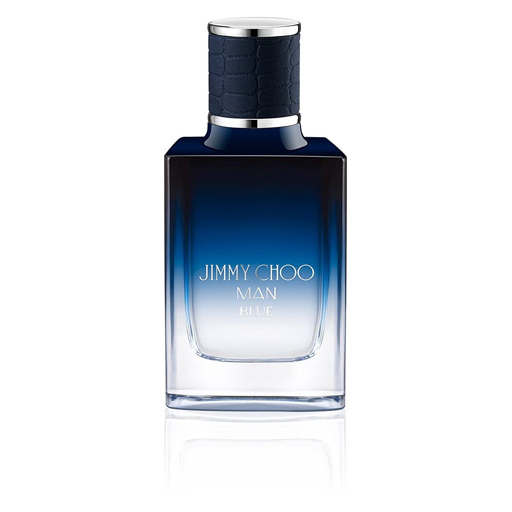 JIMMY CHOO - Man Blue Eau de Toilette - Men's Fragrance - Aromatic Leathery Woody - With notes of Black Pepper, Cypress & Sandalwood - 1.0 Fl Oz