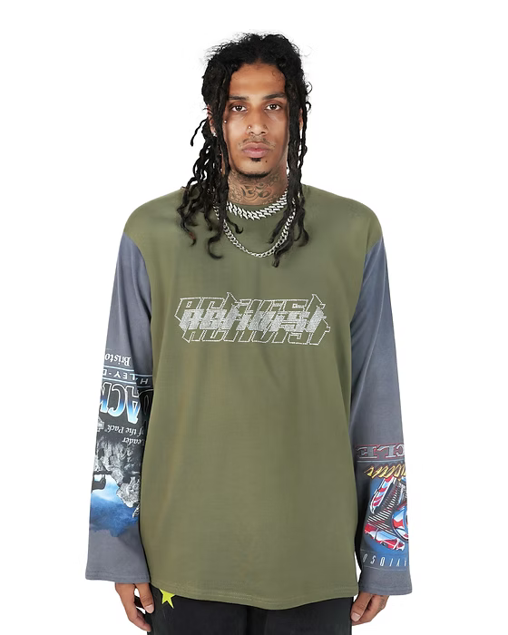 Rhinestones Long Sleeve T-Shirt