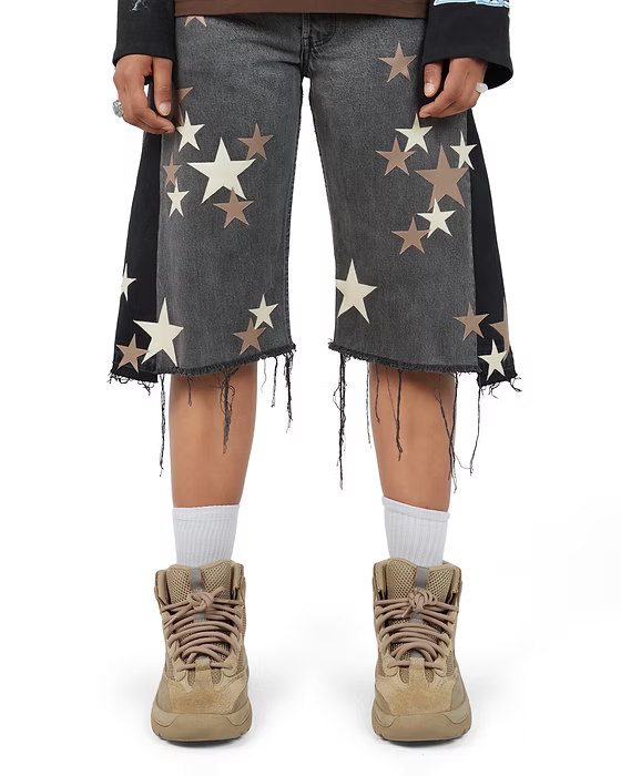 Star Denim Shorts