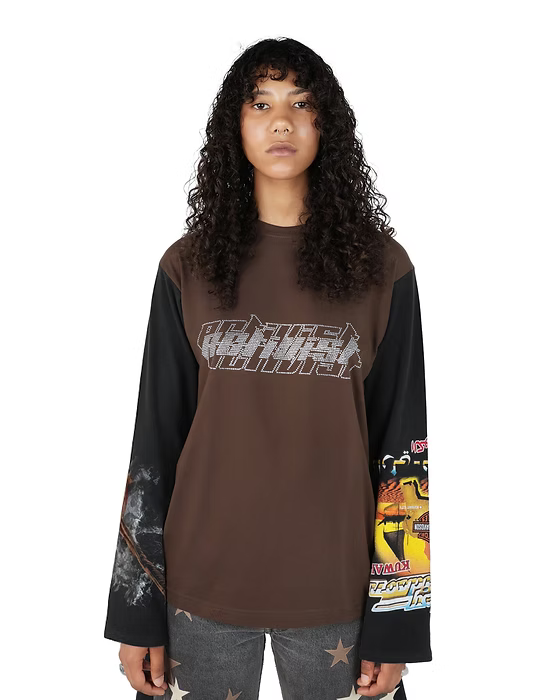 Rhinestones Long Sleeve T-Shirt