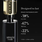 Armani Beauty- Code - Eau de Toilette - Cologne for Men - Ambery Woody Fragrance - Citrus, Lavandin, Tonka Bean Notes