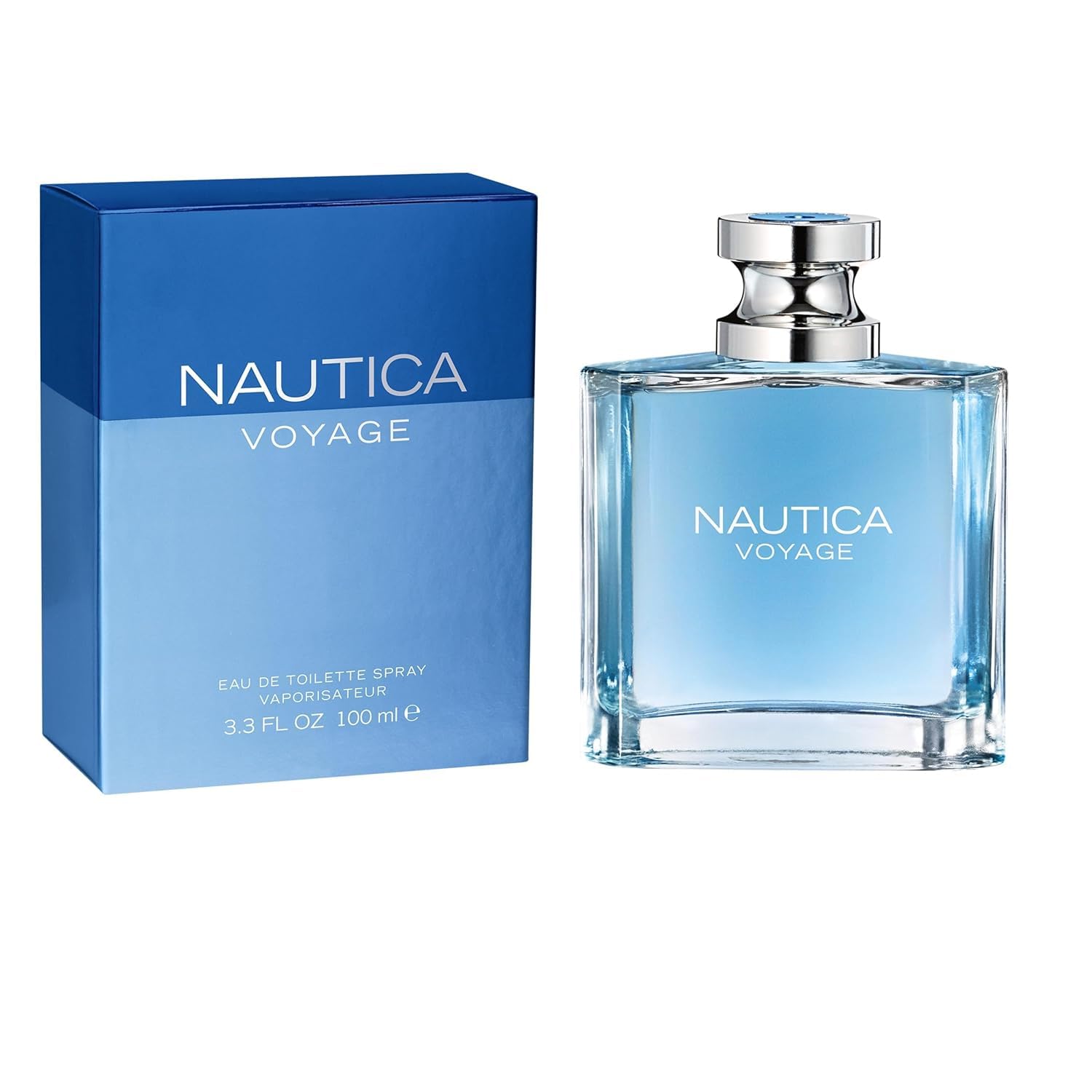 Nautica Voyage Eau De Toilette, Cologne and Fragrance For Men, Fresh, Romantic, Fruity Scent Woody, Aquatic Notes of Apple, Water Lotus, Cedarwood, and Musk Ideal Day Wear, Long Lasting 6.7Fl oz