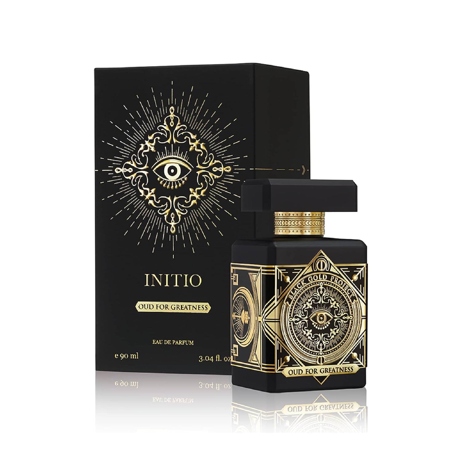 INITIO PARFUMS PRIVÉS - Oud for Greatness - 3.04 Fl Oz - Eau De Parfum Unisex - Main notes Natural Oud Wood, Agarwood Oil, Lavender, Saffron, Patchouli, Musk - 90ml