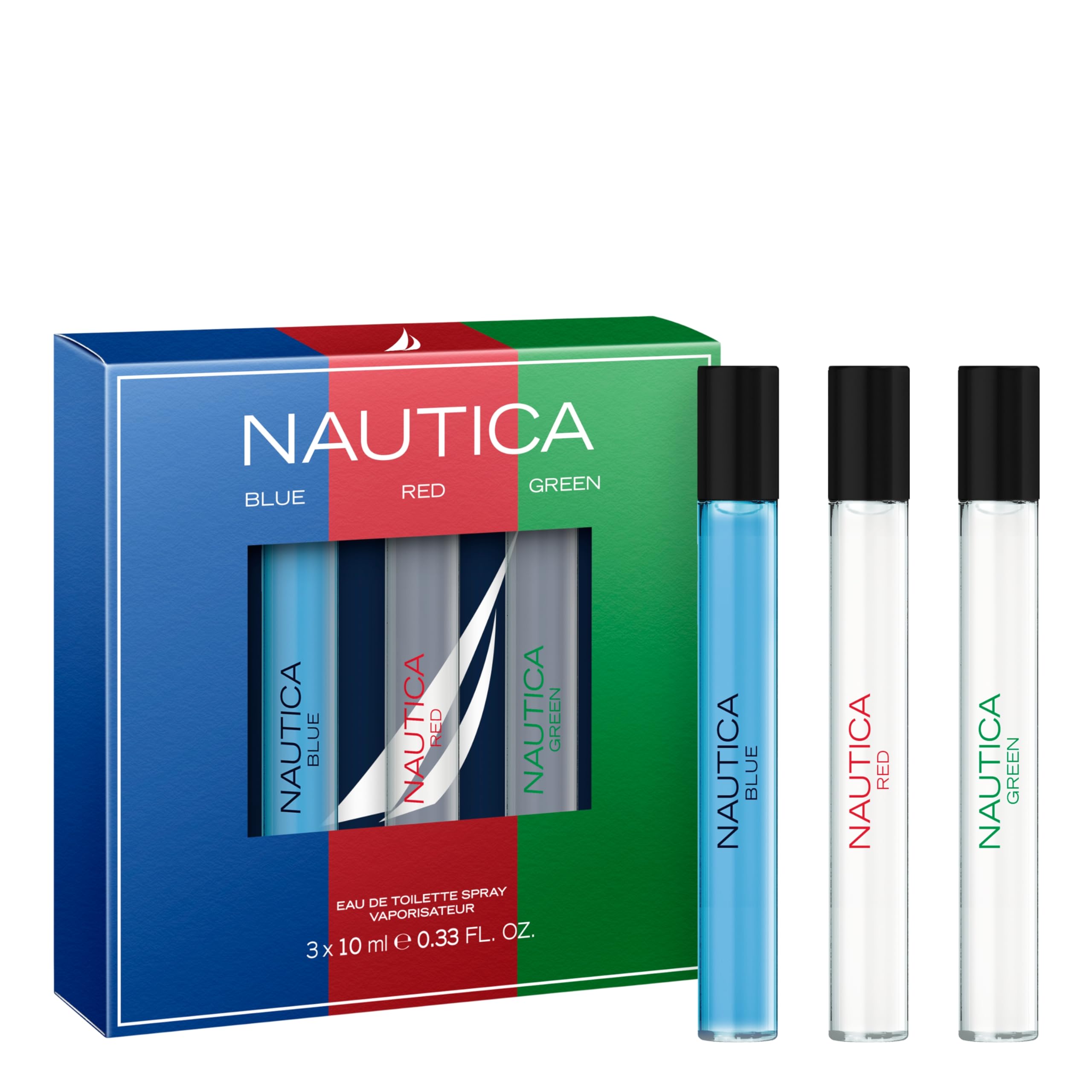 Nautica Blue Eau de Toilette 3.4 fl oz (Pack of 1), Notes of Basil, Jasmine, and Cedarwood, Men's Fragrance, Long Lasting, Everyday Fragrance, Travel Size