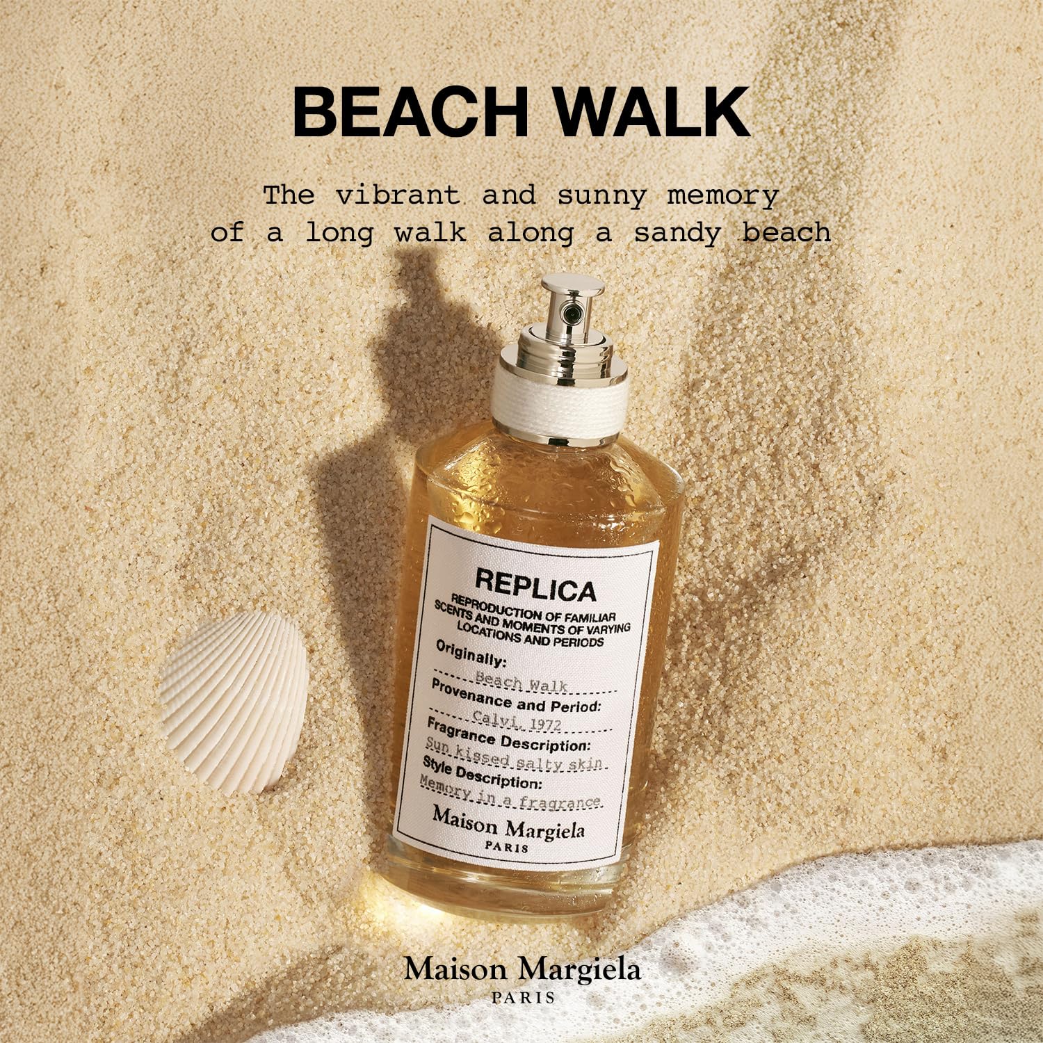 Maison Margiela - Replica - Beachwalk Eau de Toilette - Fresh Fragrance - With Bergamot, Ylang Ylang & Coconut