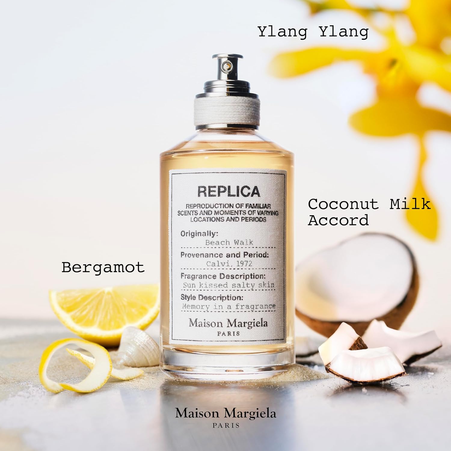 Maison Margiela - Replica - Beachwalk Eau de Toilette - Fresh Fragrance - With Bergamot, Ylang Ylang & Coconut