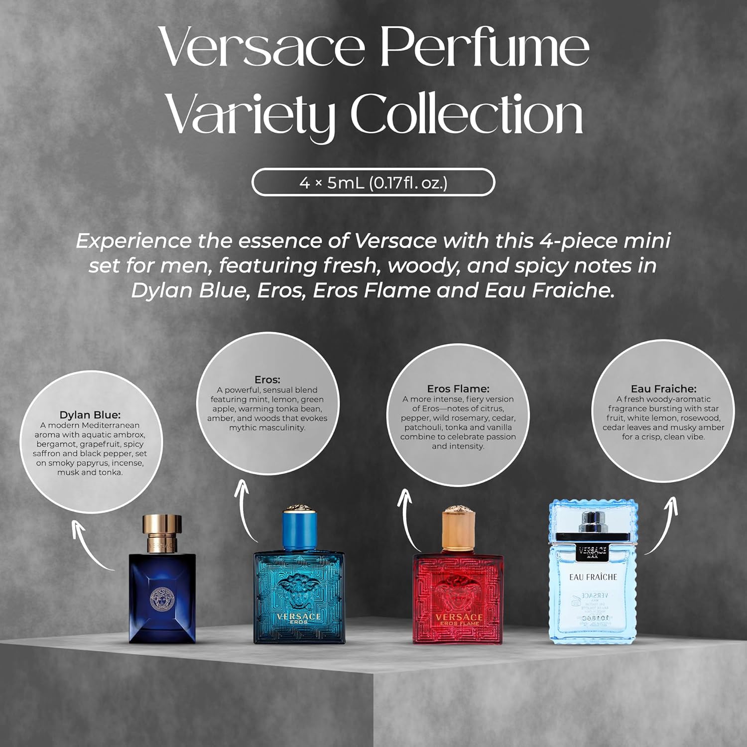 Versace 4 Piece Mini Gift Set for Men