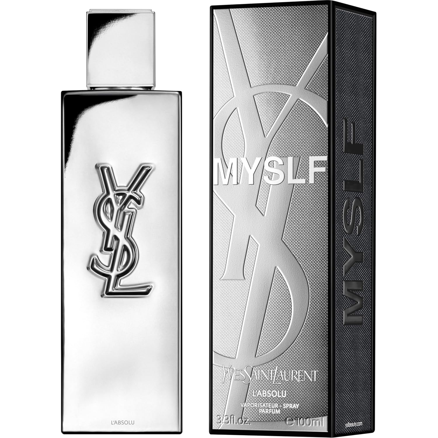 Yves Saint Laurent MYSLF L'ABSOLU Eau De Parfum Spray for Men,3.3 Ounce
