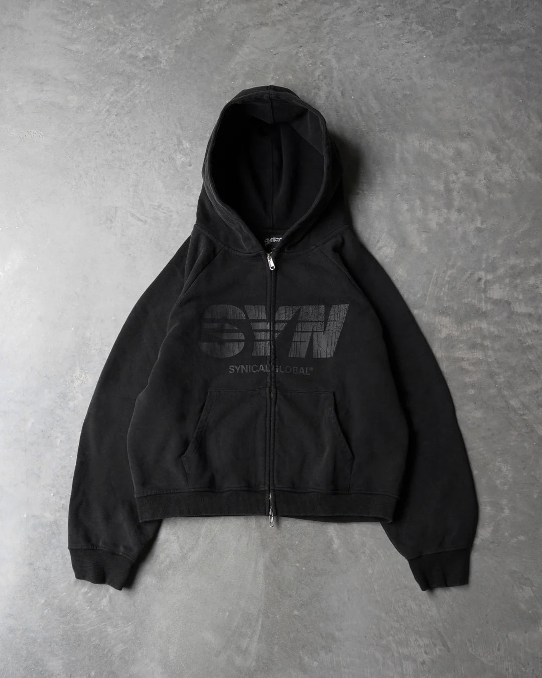 SPEED ZIP UP [WASHED BLACK]
