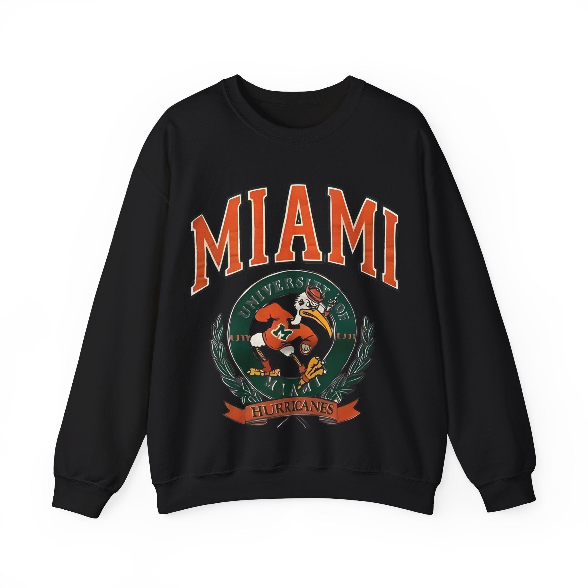 MIAMI HURRICANE BLACK VINTAGE SWEATSHIRT