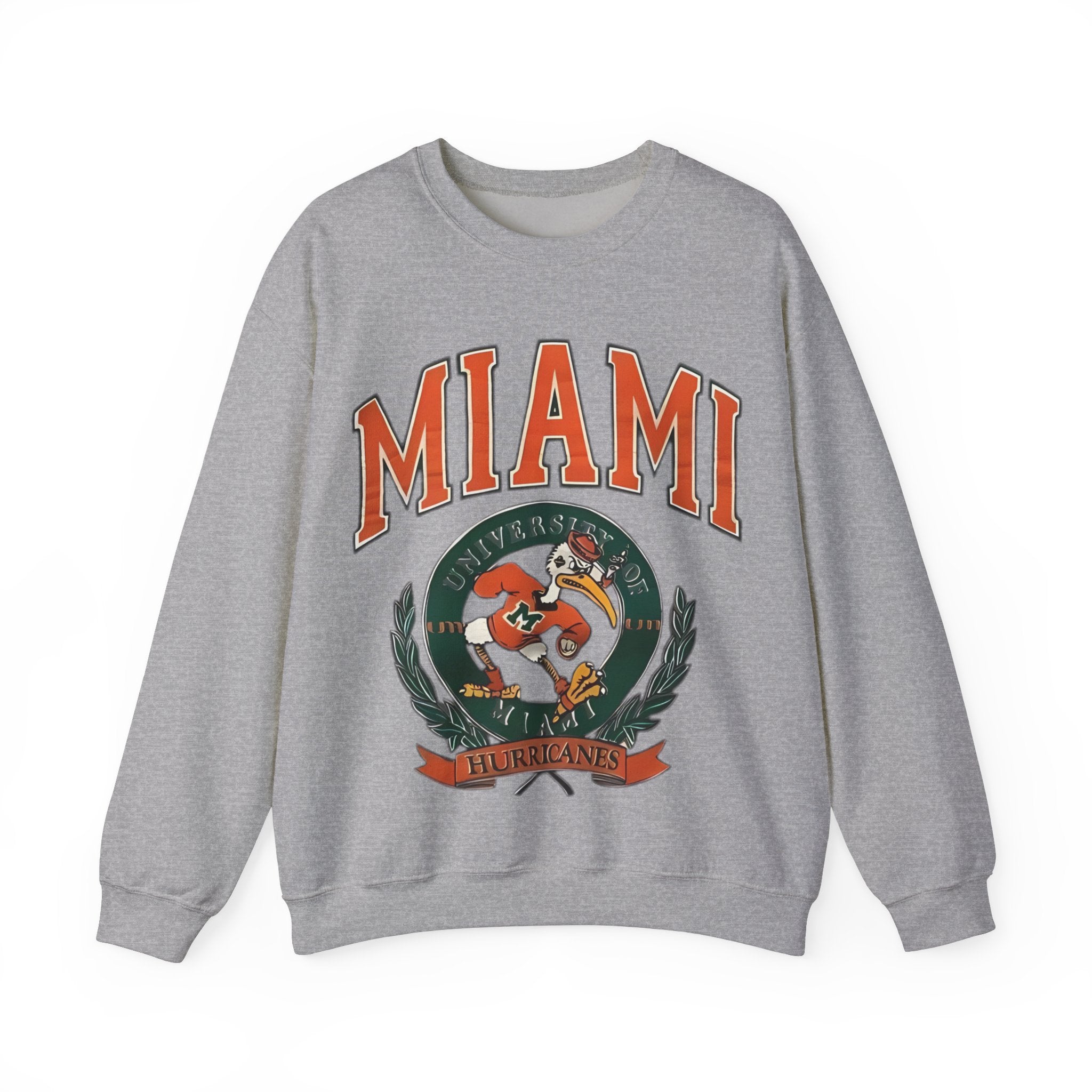 MIAMI HURRICANE GRAY VINTAGE SWEATSHIRT