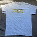 Anti-Hero Men's Grey and Blue T-shirt