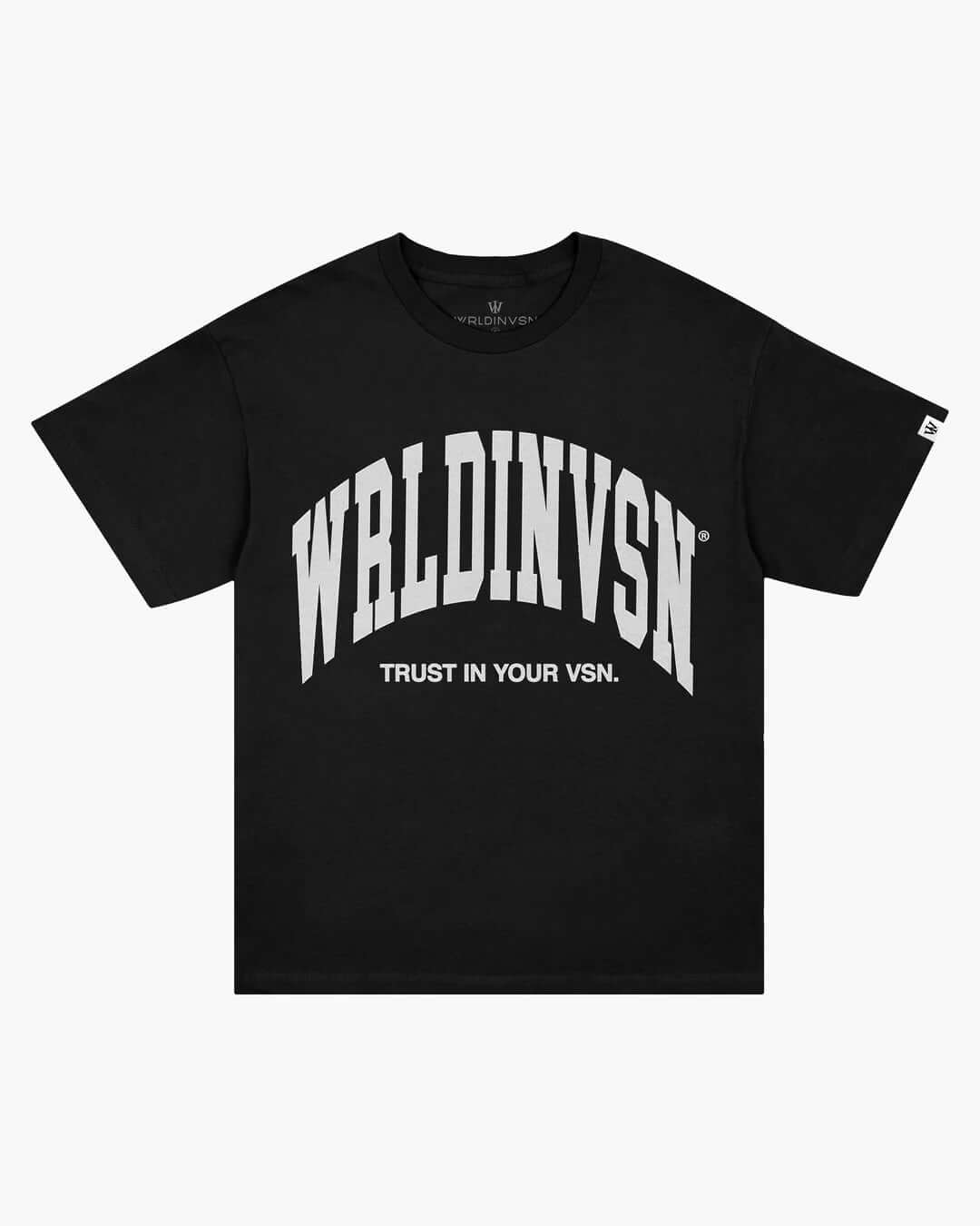 “Big Arch” Tee (Black/White Puff) - VOTYWRLDINVSN
