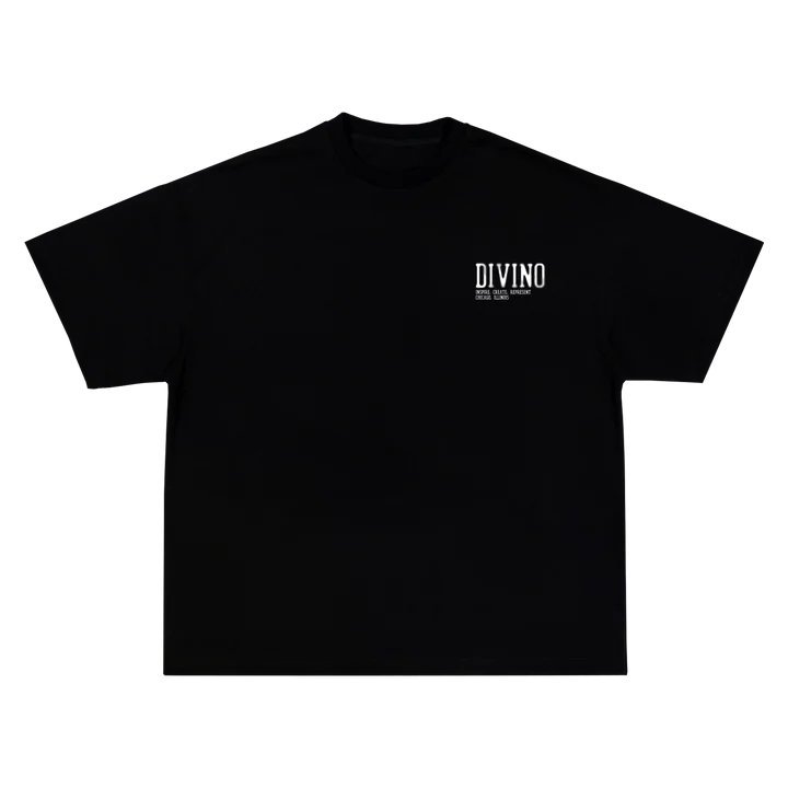 "BLACK DIVINO STUDIOS DOTTED" T-Shirt - VOTYDivino