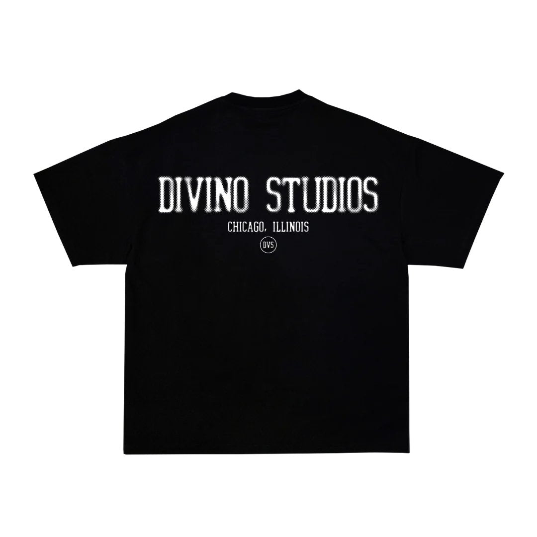 "BLACK DIVINO STUDIOS DOTTED" T-Shirt - VOTYDivino