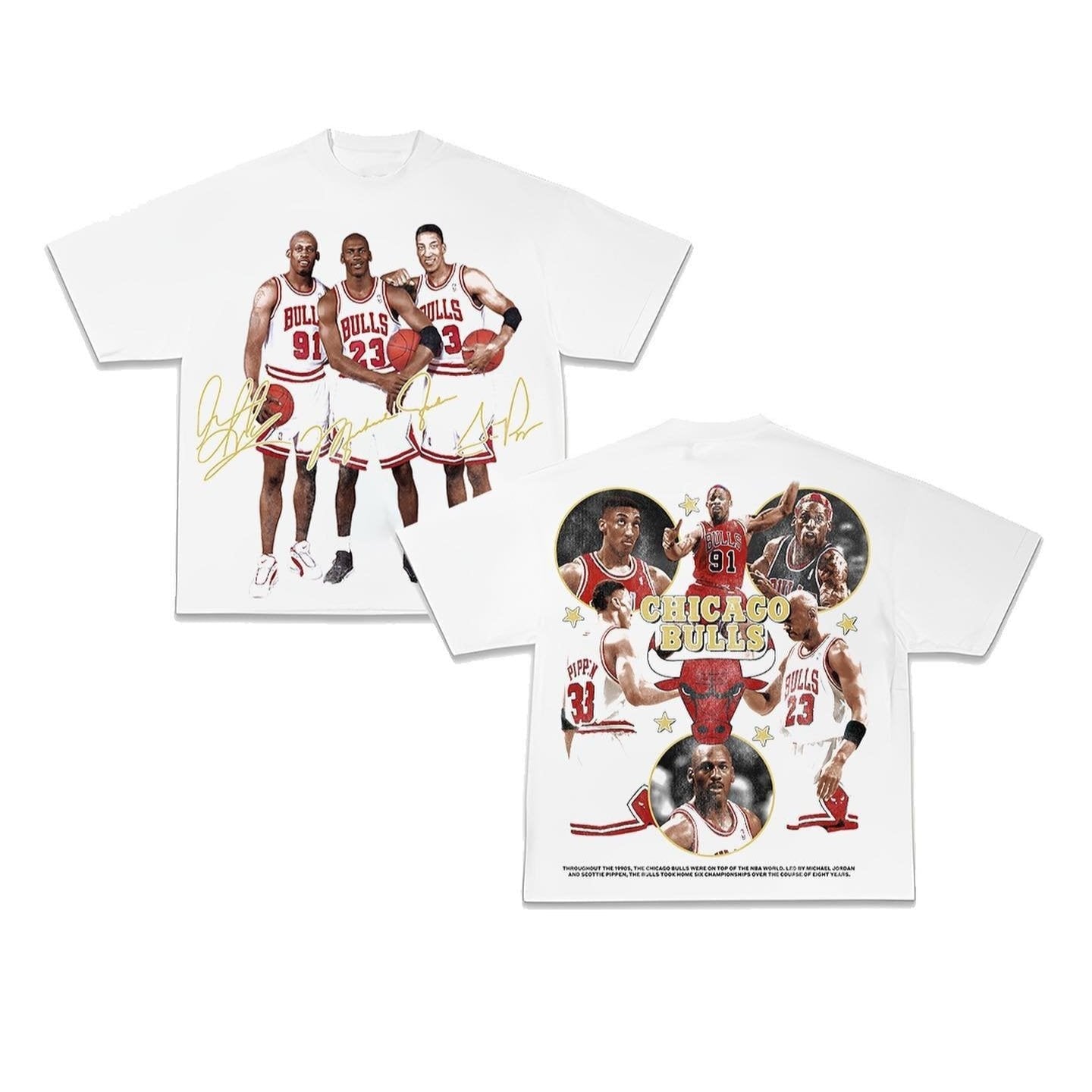 Chicago Bulls Trio Heavyweight Tee - VOTYReveng8