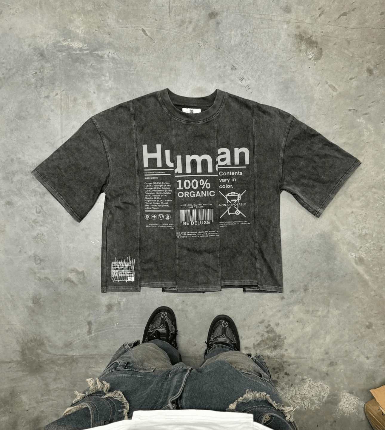 DELUXE HUMAN GRAY TEE - VOTYDeluxe Hills
