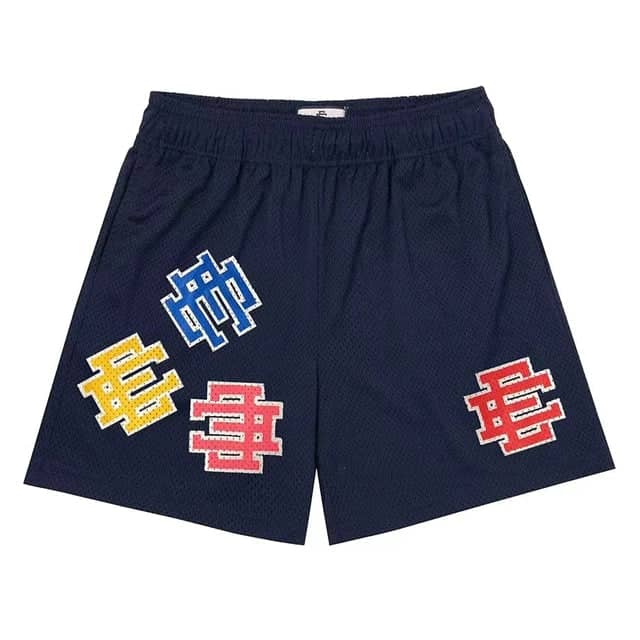 Eric Emmanuel Navy Shorts - VOTYGlobalCurrency