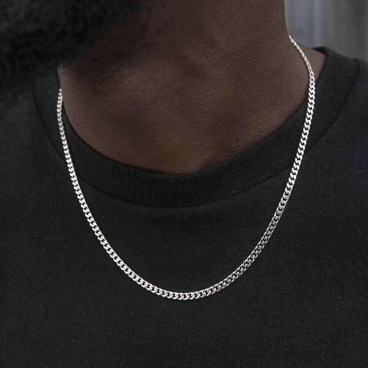 Franco Chain in White Gold - 3mm