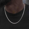 Palm Chain in White Gold - 2mm
