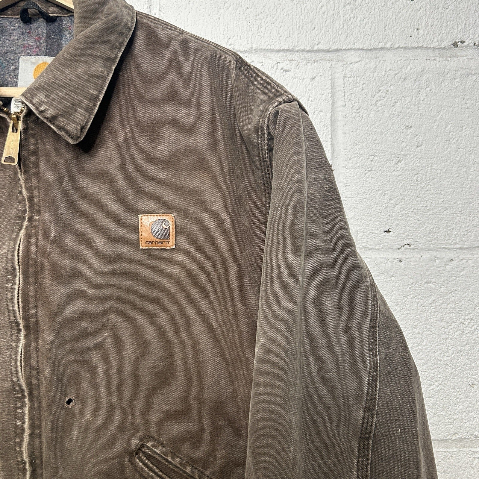 Vintage Carhartt Blanket-Lined Detroit Jacket “Chestnut” J146 CHT Men’s Large