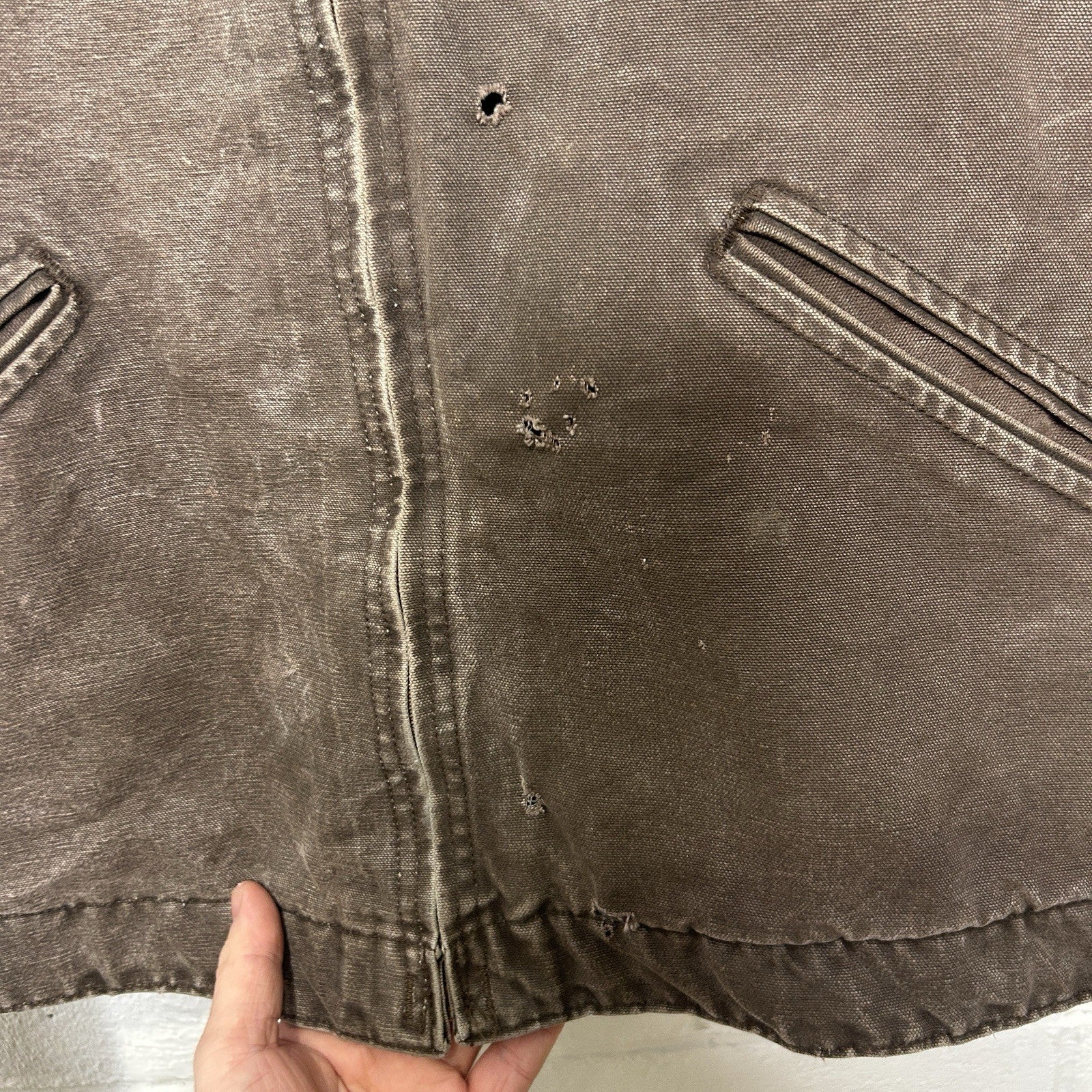 Vintage Carhartt Blanket-Lined Detroit Jacket “Chestnut” J146 CHT Men’s Large