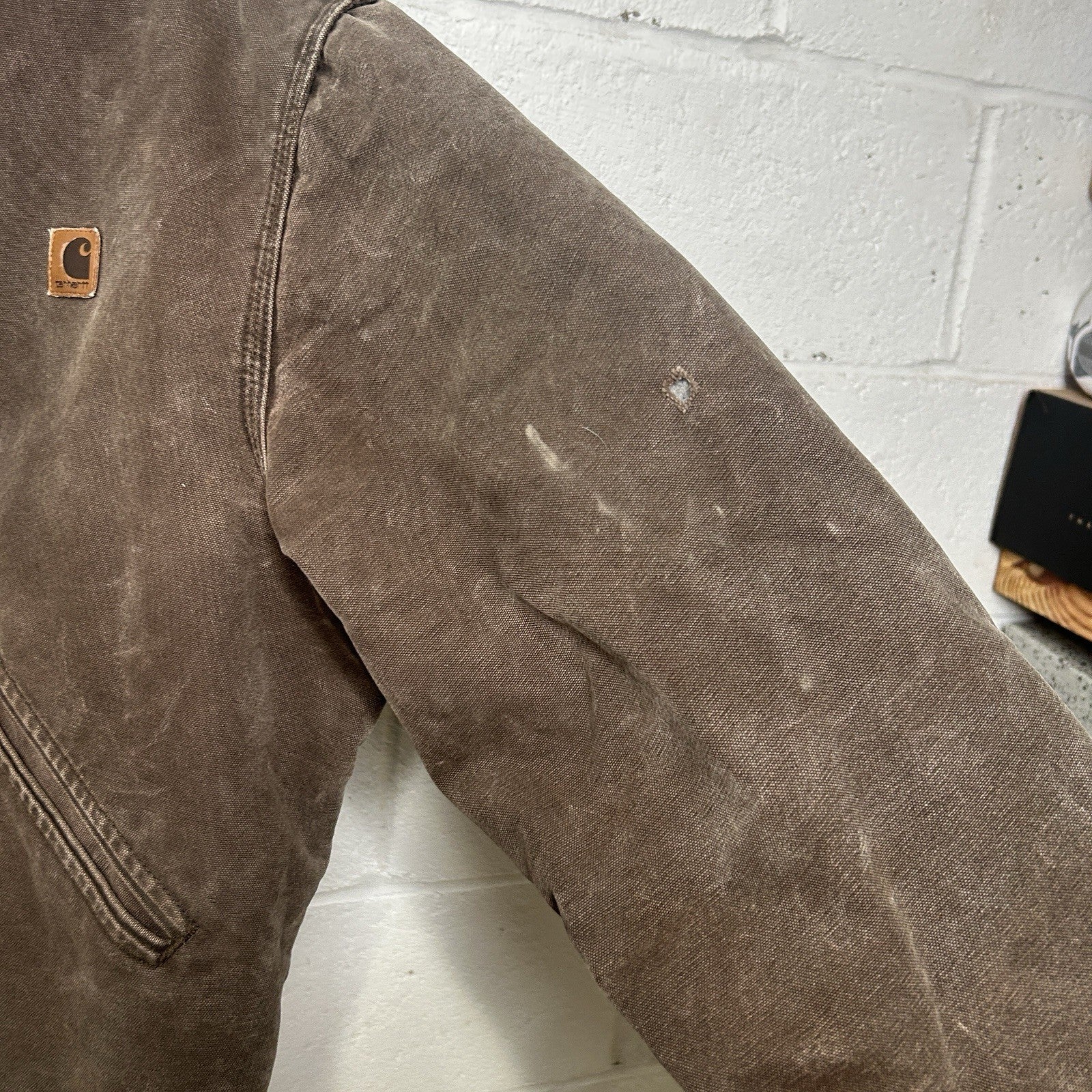 Vintage Carhartt Blanket-Lined Detroit Jacket “Chestnut” J146 CHT Men’s Large