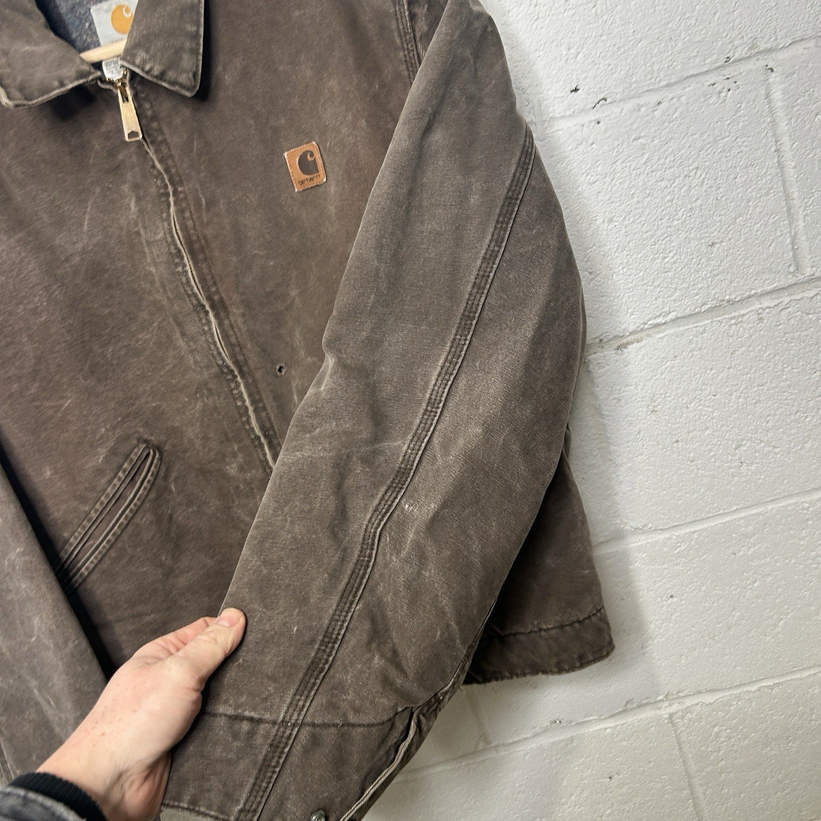 Vintage Carhartt Blanket-Lined Detroit Jacket “Chestnut” J146 CHT Men’s Large