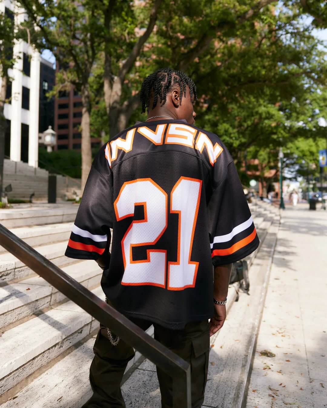 "Tropical Bowl” Jersey (Black/Orange) - VOTYWRLDINVSN